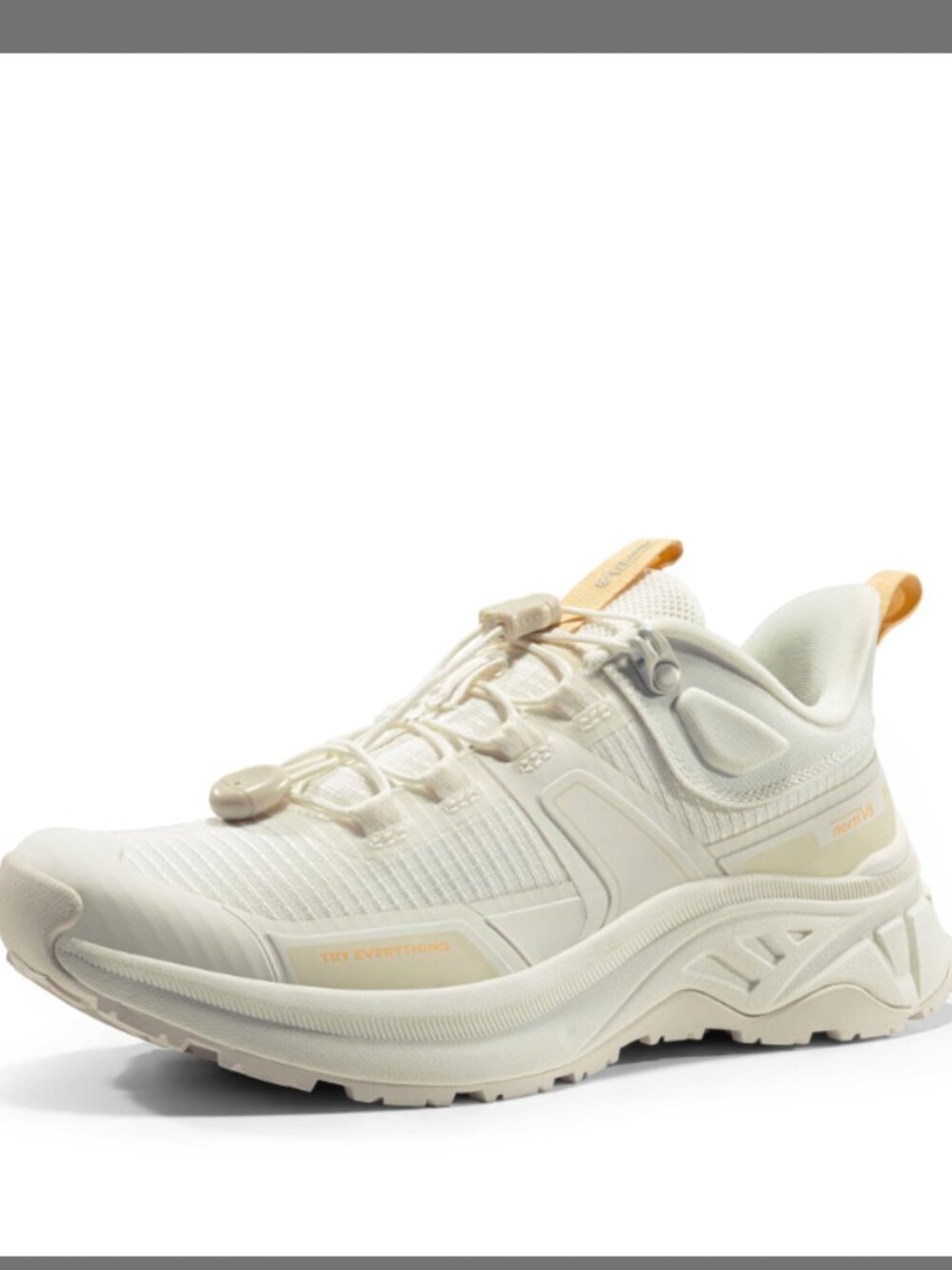 NORTIV 8 Women's Lightweight Quick Laces Sneakers Gladiator, Beige Size 8.5